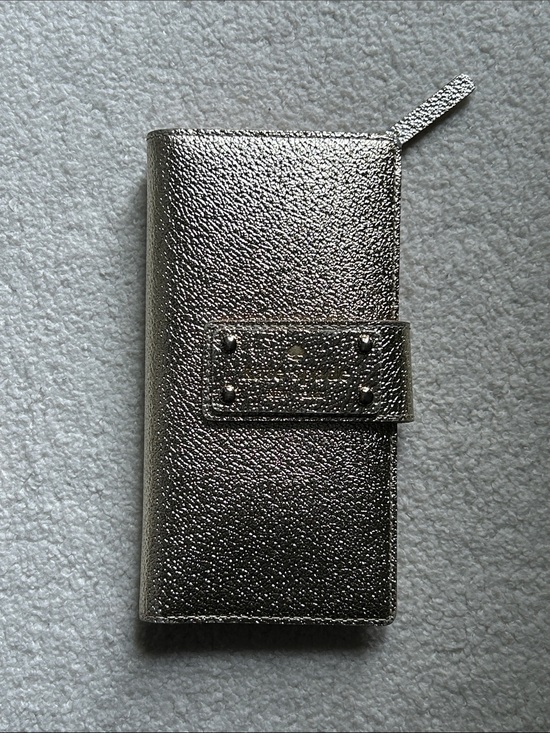 kate spade Handbags - Kate Spade Gold Metallic Wallet with Snap Closure